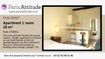 Studio Apartment for rent - Palais Royal, Paris - Ref. 6599