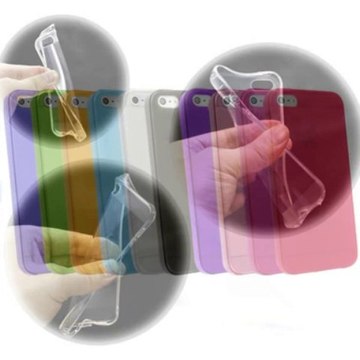 Hytparts.com-Light Blue Soft Rugged Silicon Matte Gel Case Cover For iPhone 5