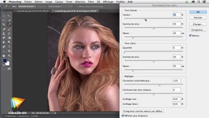 La retouche beauté avec Photoshop : Équilibrage de l'image et réglages techniques : trailer | video2brain.com