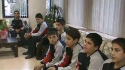 Güreşçilerden Başkan Vidinel'e Ziyaret