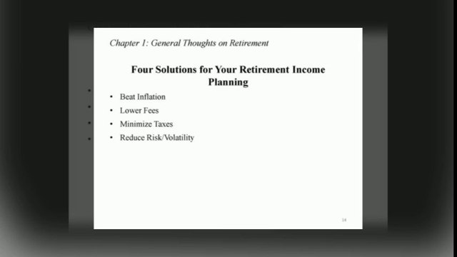 Phil Wasserman Annuities - General Thoughts on Retirement