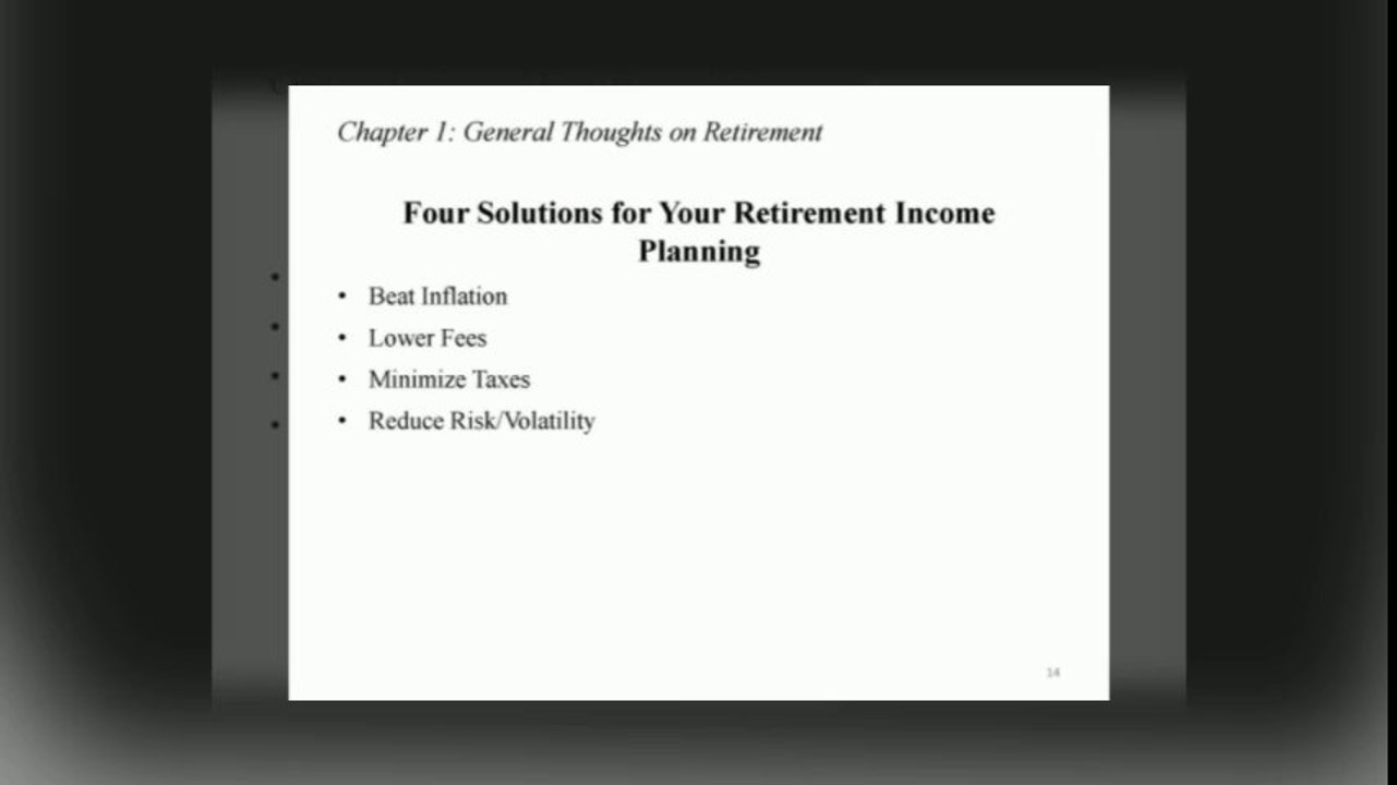 Phil Wasserman Annuities - General Thoughts on Retirement