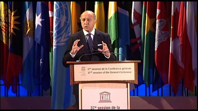 Discours de Laurent Fabius - Conférence générale de l’Unesco (7 novembre 2013)