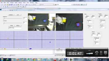 E3POD FLEXARM RobotTrackingDetecting, grasping multiple color object-Segmentation Object