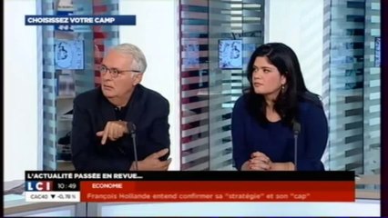 Raquel Garrido à l'émission "Choisissez votre camp" sur LCI le 08/11/2013