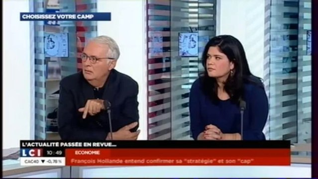 Raquel Garrido à l'émission Choisissez votre camp sur LCI le 08/11/2013