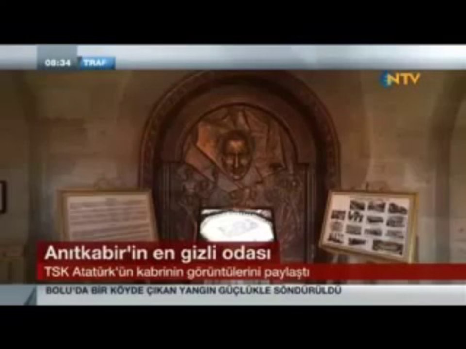 İşte Atatürk'ün Mezar Odasının Görüntüleri