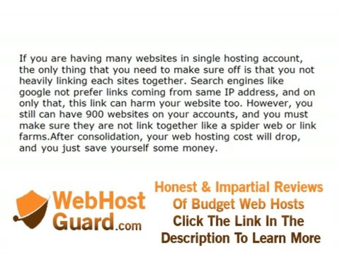 Consolidate your websites to single web hosting account 1159311