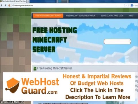 FREE MINECRAFT SERVER HOSTING | WORKING AUGUST 2013