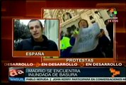Madrid, inundada de basura por huelga de trabajadores de la limpieza
