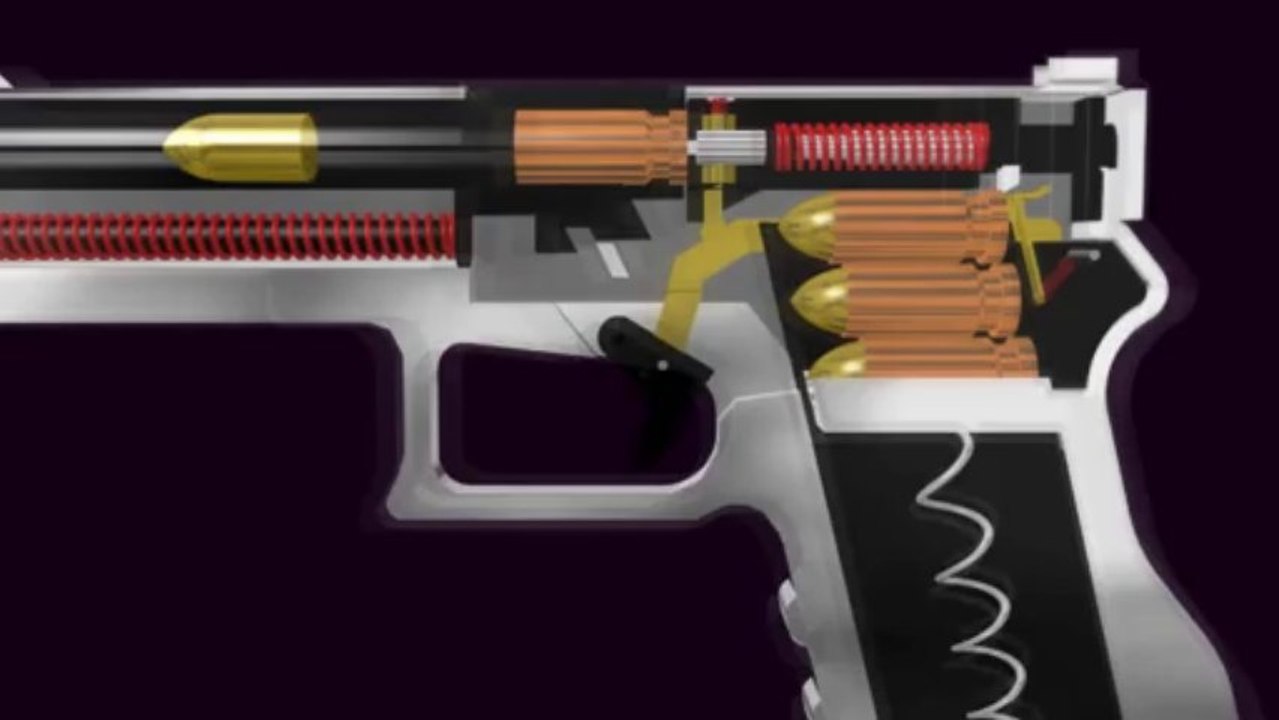3D Glock Semi- Automatic Pistol (Function Animation) - video Dailymotion