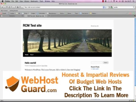 Installing Wordpress on your own hosting account