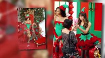 Lea Michele y Naya Rivera son duendes sexys en el episodio de Navidad de Glee