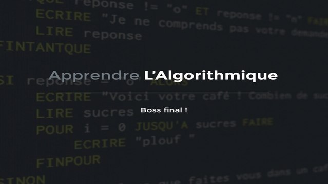 L'algorithmique - Les fonction personnalisées