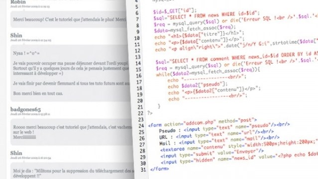 Tutoriel PHP - Système de commentaire