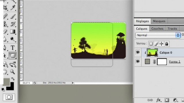 Tutoriel Photoshop - Arrondir les coins d'une image
