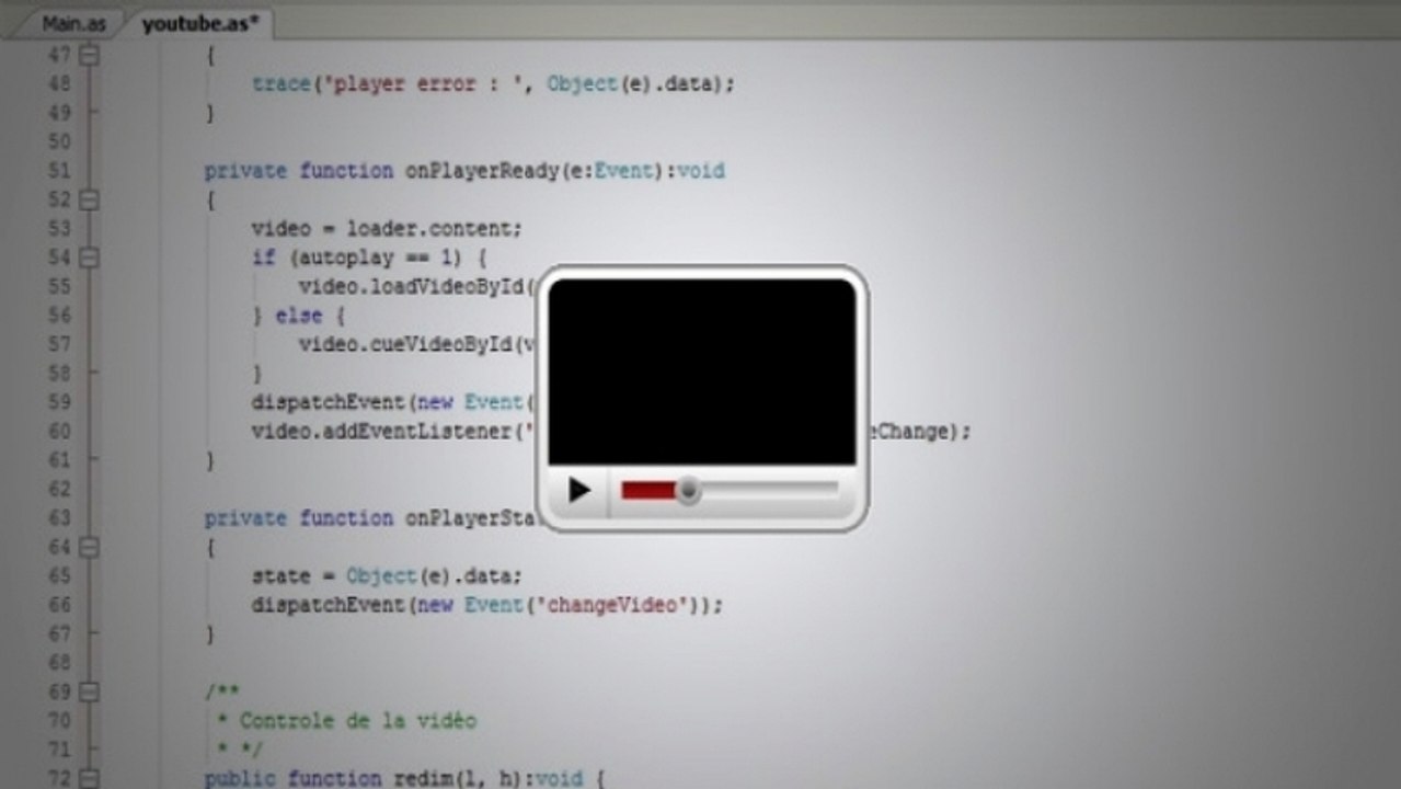Tutoriel flash: Créer un player flash: Les contrôles