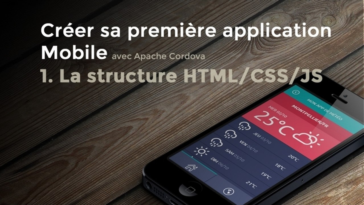 Tutoriel Apache Cordova - Créer sa première application