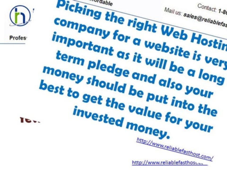 Picking the right web hosting 
