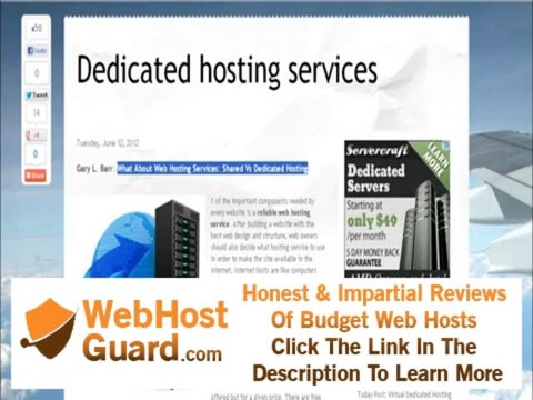 What About Web Hosting Services Shared Vs Dedicated Hosting