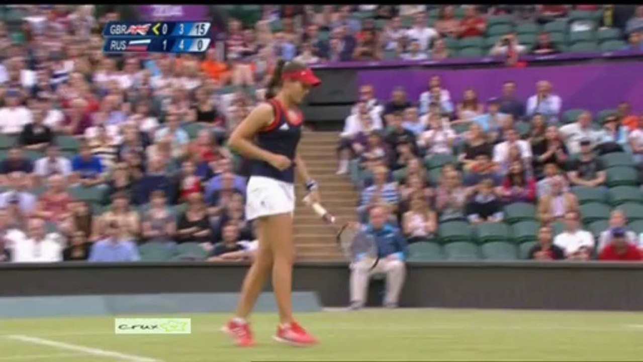 Olympic London 2012 2nd Round Highlight Maria Sharapova vs Laura Robson