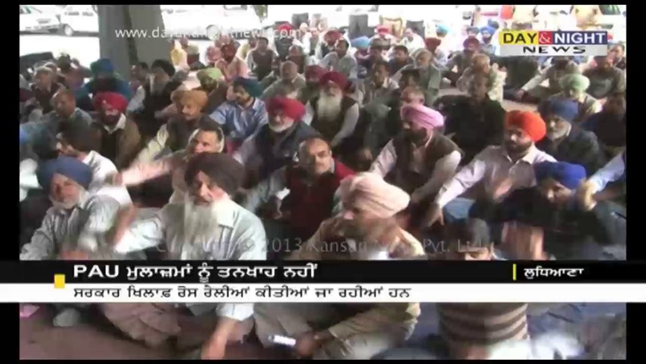 PAU staff protest against non-payment of salaries & arrears