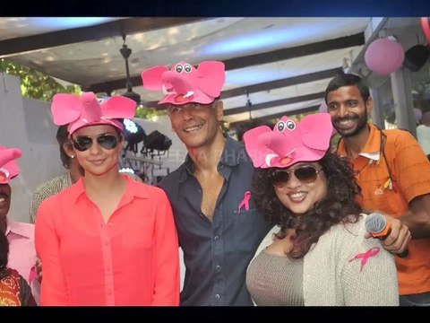 Milind Soman and Gul Panag launches the 2nd edition of ‘Pinkathon’ Mumbai 2013!
