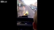 Pensioner on 4mph mobility scooter holds up coach full of German tourists