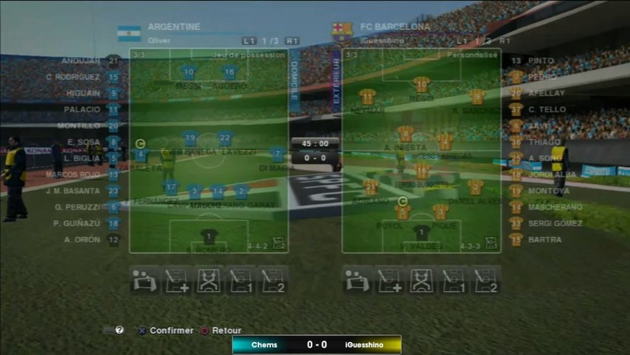 Tournoi Open Pes Team95 1/4 Finale aller Chems vs iGuesshino
