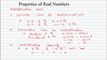 Properties of real numbers part 2