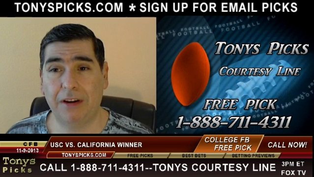 California Golden Bears vs. USC Trojans Pick Prediction NCAA College Football Odds Preview 11-9-2013