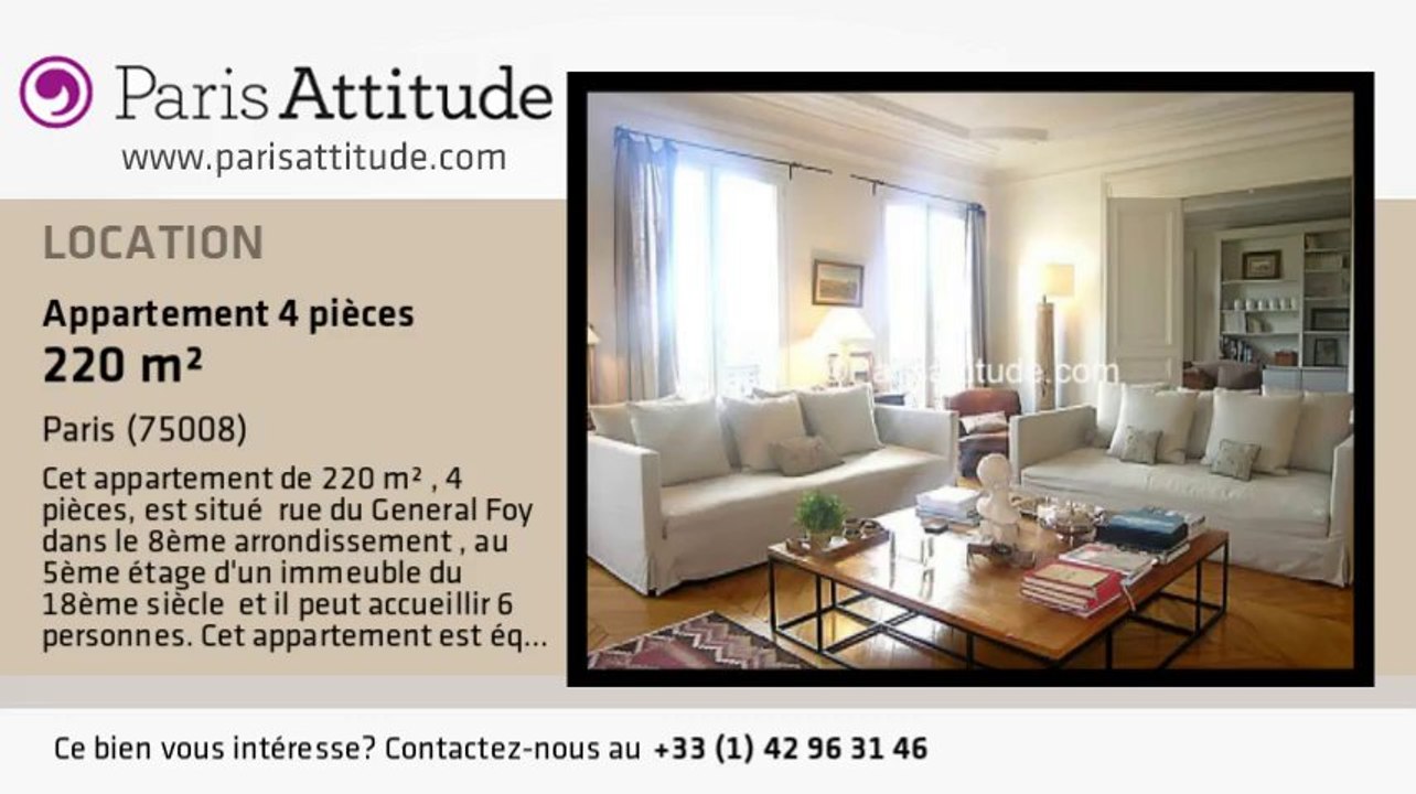 Appartement 3 Chambres à louer - Parc Monceau, Paris - Ref. 6734