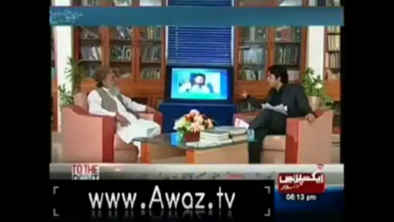 Syed Munawar Hasan Somersault on Hakimullah Mehsud (Express News 2012)