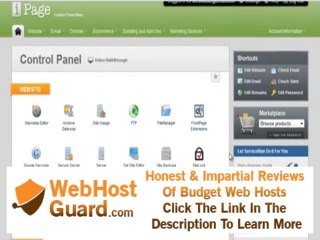 iPage Control Panel Overview from WebHostingBreak.com