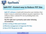 Split PST Software to splitter large File !!