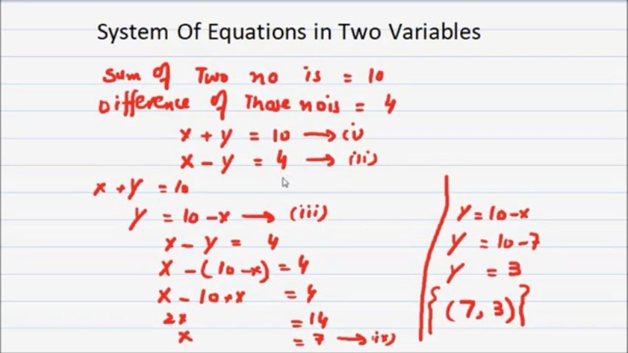 FSc Math Book1, CH 4, LEC 27: System of Equations