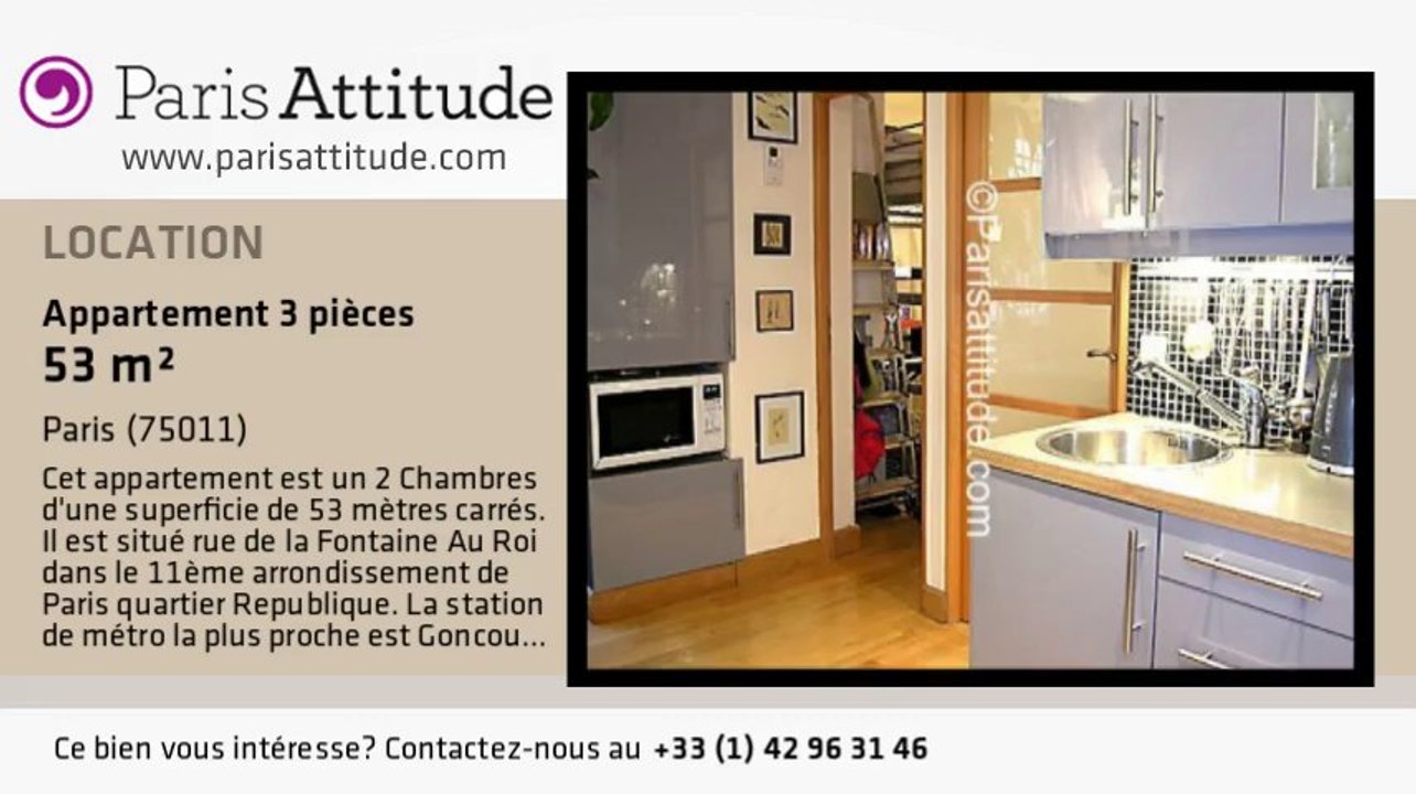 Appartement 2 Chambres à louer - Parmentier, Paris - Ref. 2099