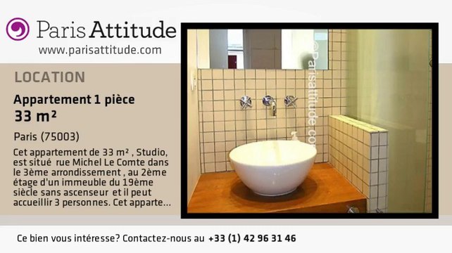 Appartement Studio à louer - Arts et Métier, Paris - Ref. 4394