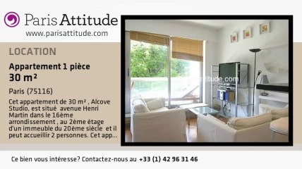Appartement Alcove Studio à louer - Rue de la Pompe, Paris - Ref. 7307