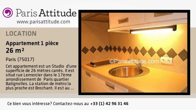 Appartement Studio à louer - Batignolles, Paris - Ref. 1138