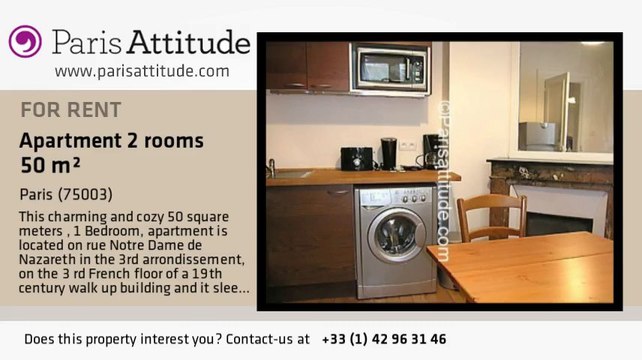 1 Bedroom Apartment for rent - Temple, Paris - Ref. 5276