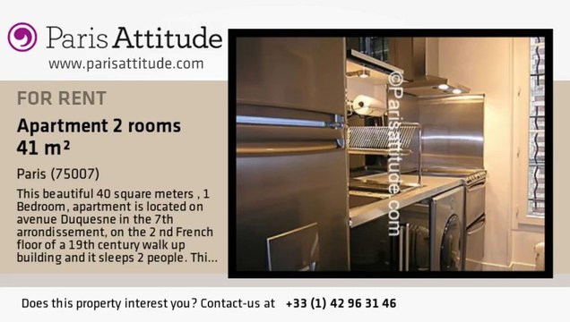 1 Bedroom Apartment for rent - Ecole Militaire/Unesco, Paris - Ref. 6854