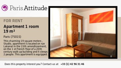 Studio Apartment for rent - Commerce, Paris - Ref. 8737