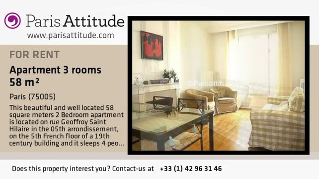 2 Bedroom Apartment for rent - Jardin des Plantes, Paris - Ref. 4680