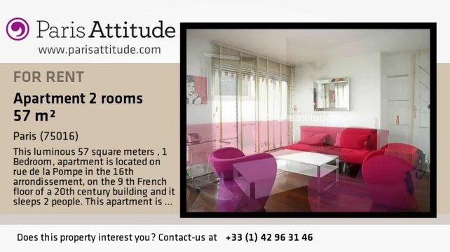 1 Bedroom Apartment for rent - Rue de la Pompe, Paris - Ref. 5759