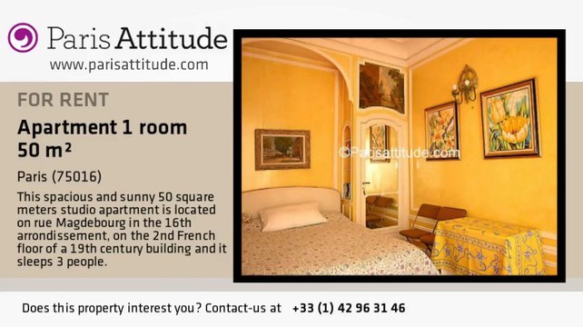 Studio Apartment for rent - Trocadéro, Paris - Ref. 1422