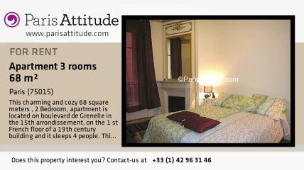 2 Bedroom Apartment for rent - Bir Hakeim, Paris - Ref. 809