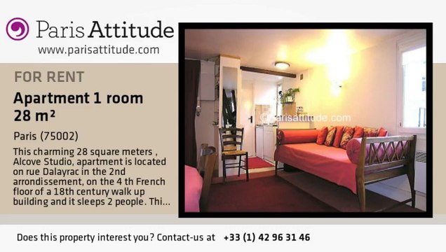 Alcove Studio Apartment for rent - Opéra, Paris - Ref. 261