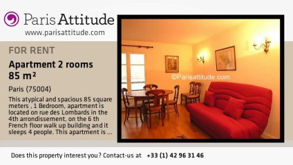 1 Bedroom Duplex for rent - Hôtel de Ville, Paris - Ref. 1761