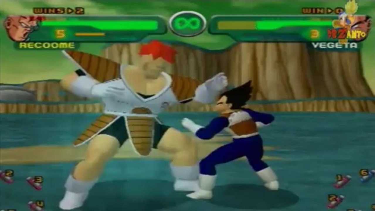 Les attaques de dragon ball Z budokai 1